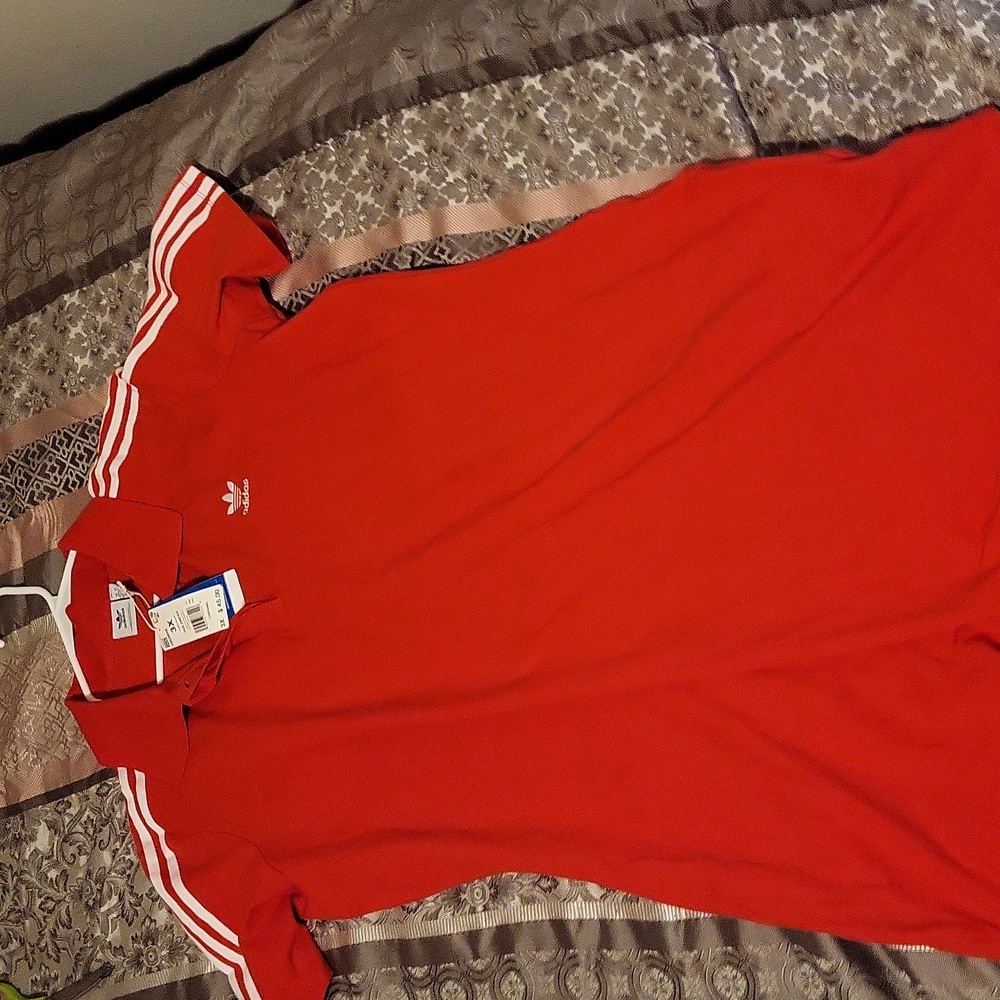 Red Adidas dress